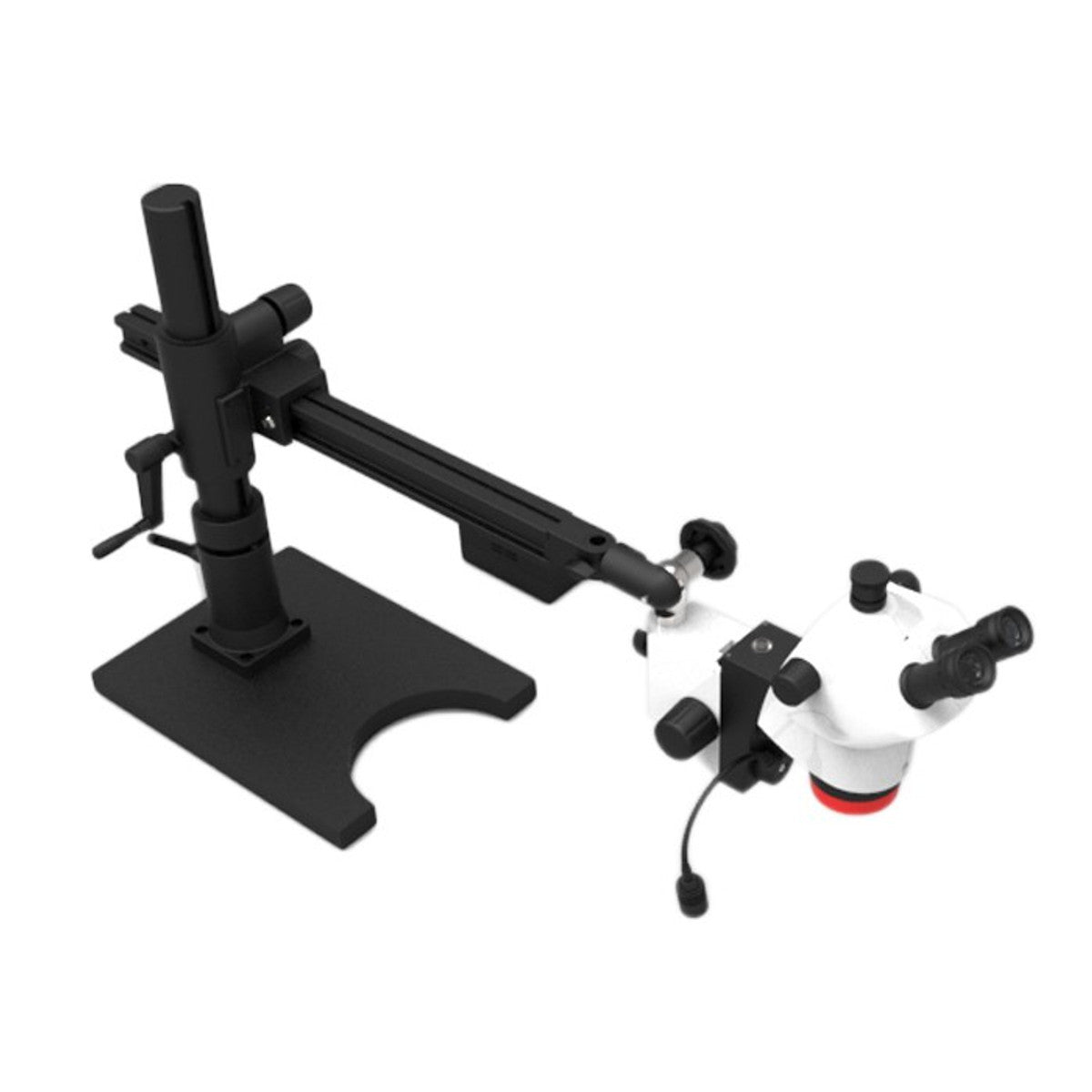 Labomed Luxeo 6Z Stereo Zoom Microscope on Heavy Duty Boom Stand