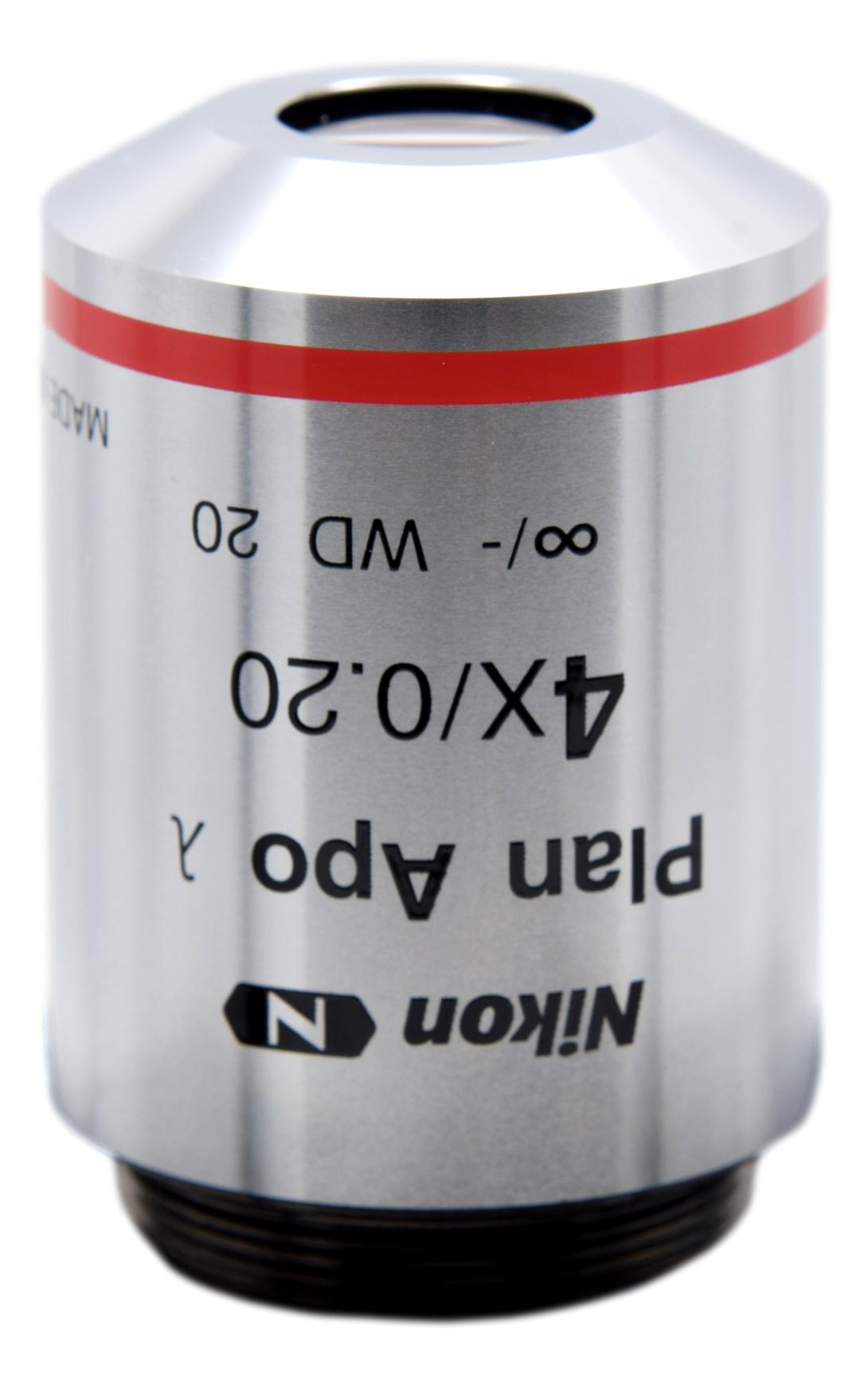 Nikon Plan Apo Lambda 4x Microscope Objective - MRD0004