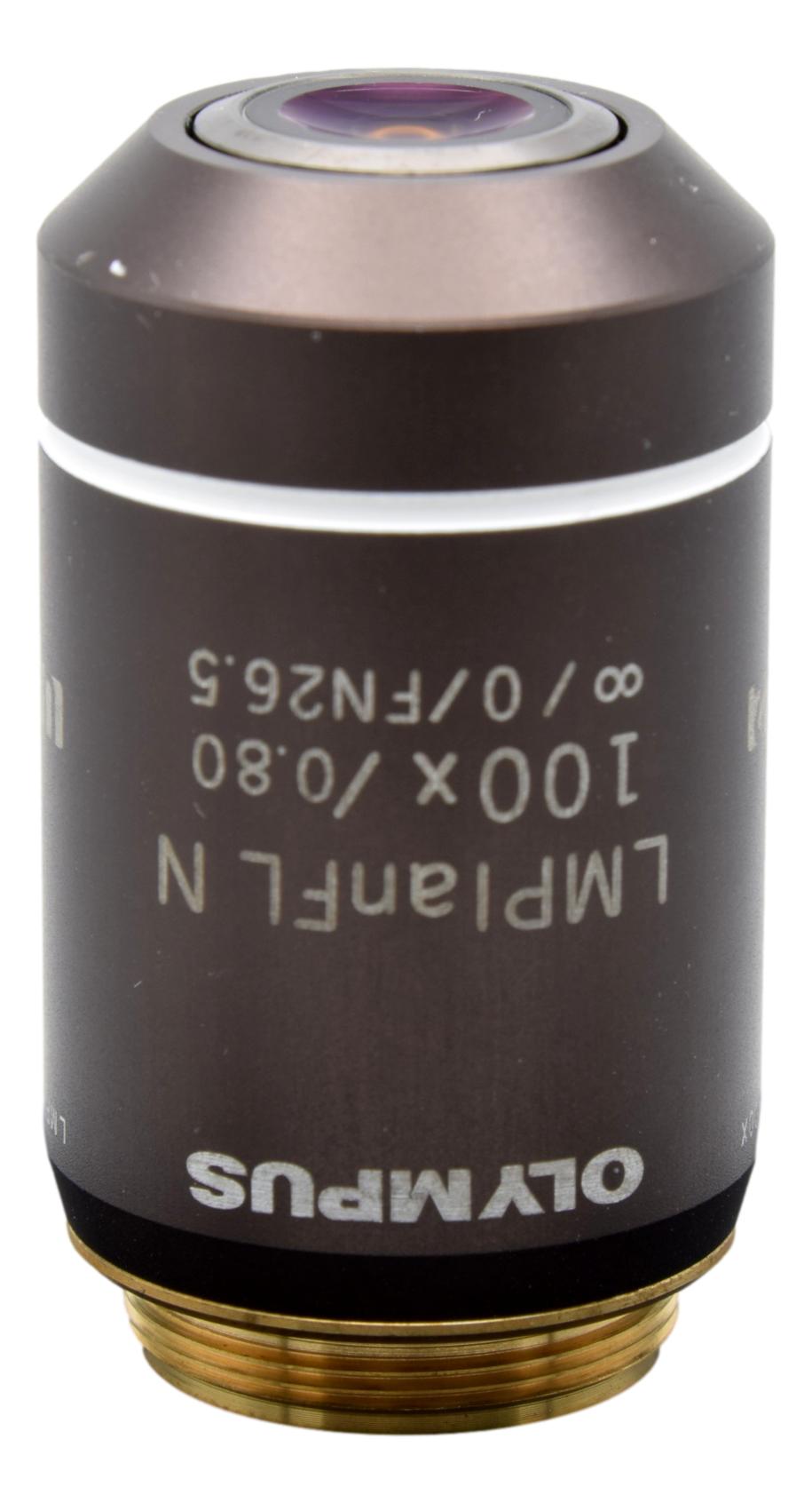 Olympus LMPlanFL N 100x Microscope Objective – Microscope Central