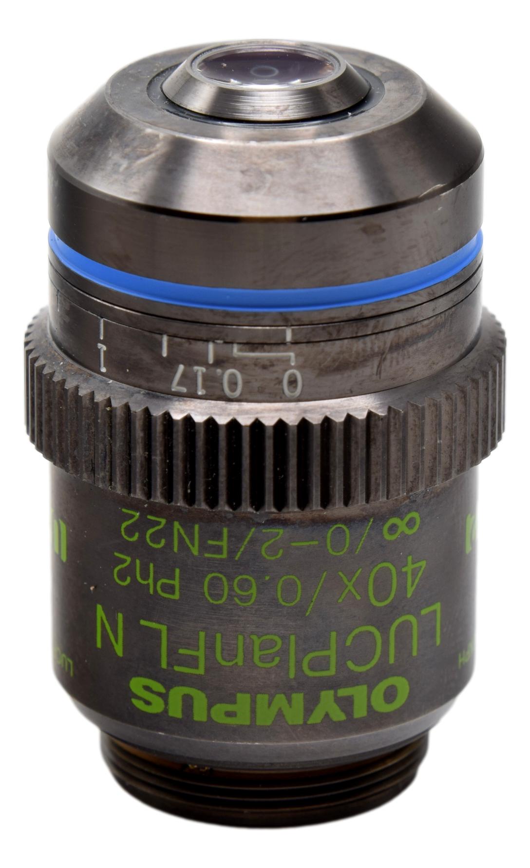 Olympus LUCPlanFL N 40x Phase Contrast Microscope Objective - 1-U2C377