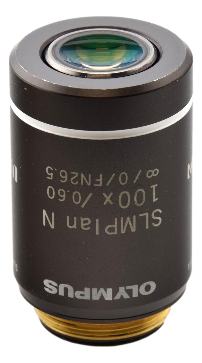 Olympus SLMPlan N 100x Super Long Working Distance Microscope Objective - 1-U2M275