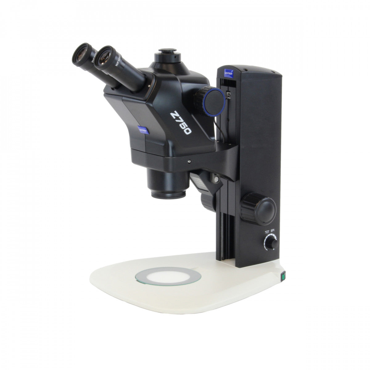 Unitron Z750 Stereo Microscope On S-LED Stand Trinocular