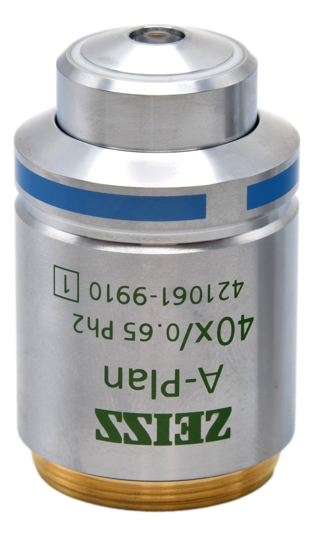 Zeiss A-Plan 40x Phase Contrast Microscope Objective - 421061-9910