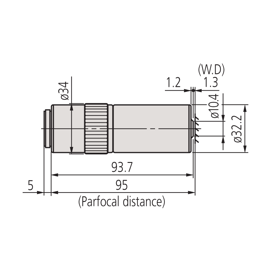 Mitutoyo 100x M Plan APO High Resolution Objective - 378-815-4