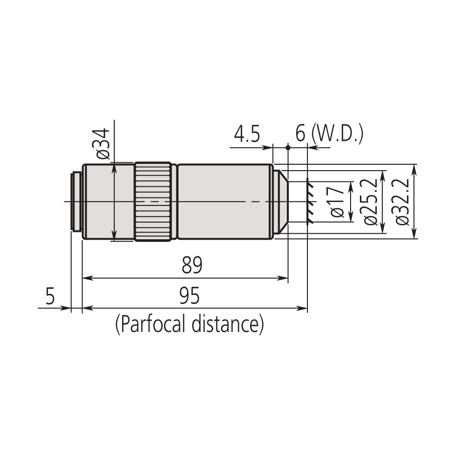 Mitutoyo 100x M Plan APO Objective - 378-806-3