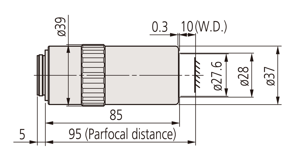 Mitutoyo 100x M Plan APO NIR High Resolution Objective - 378-864-5