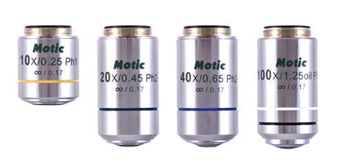 Plan Achromatic Phase Objectvies for Motic AE2000