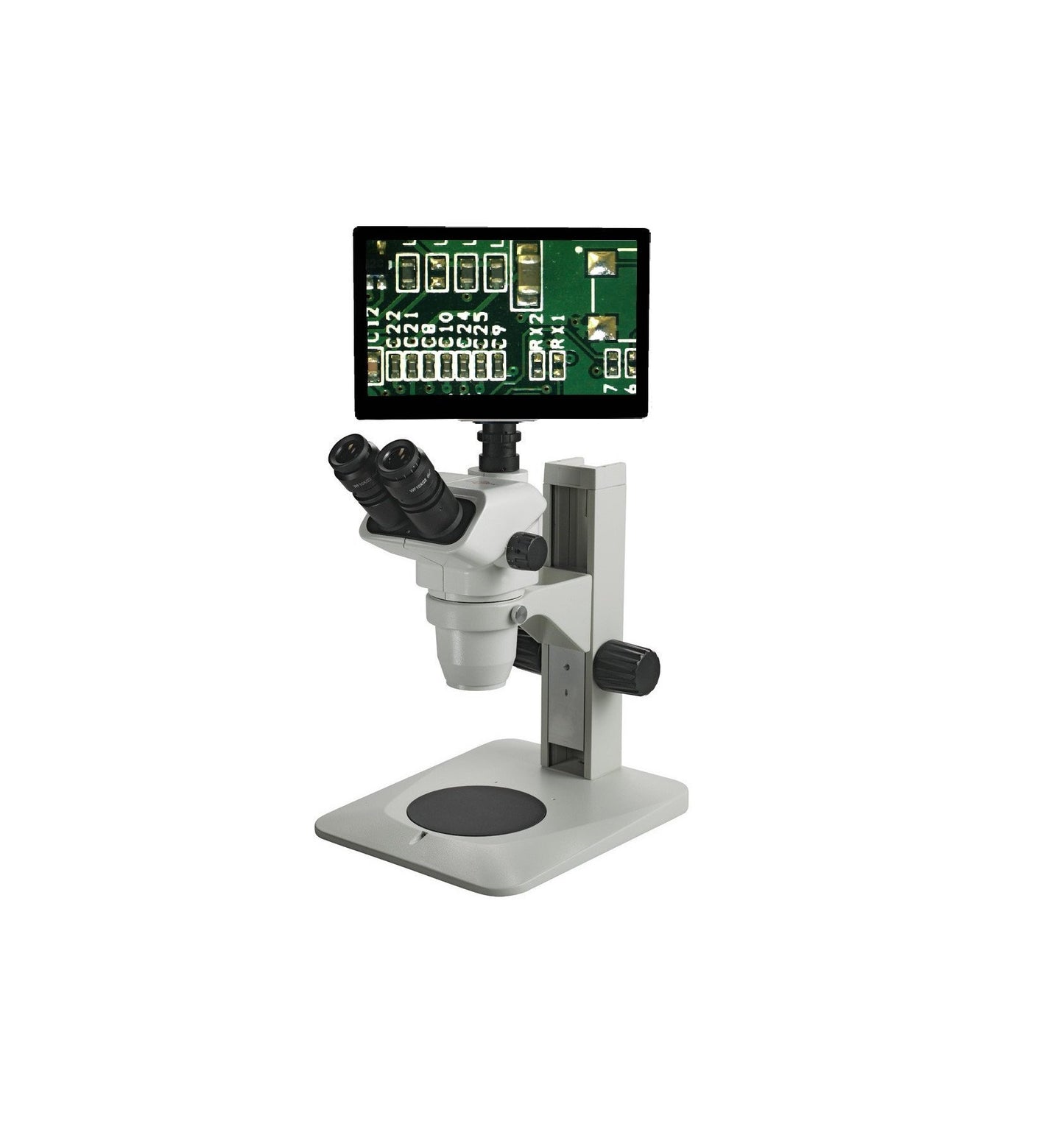 Accu-Scope 3076 Plain Stand Digital Stereo Microscope 0.67x - 4.5x