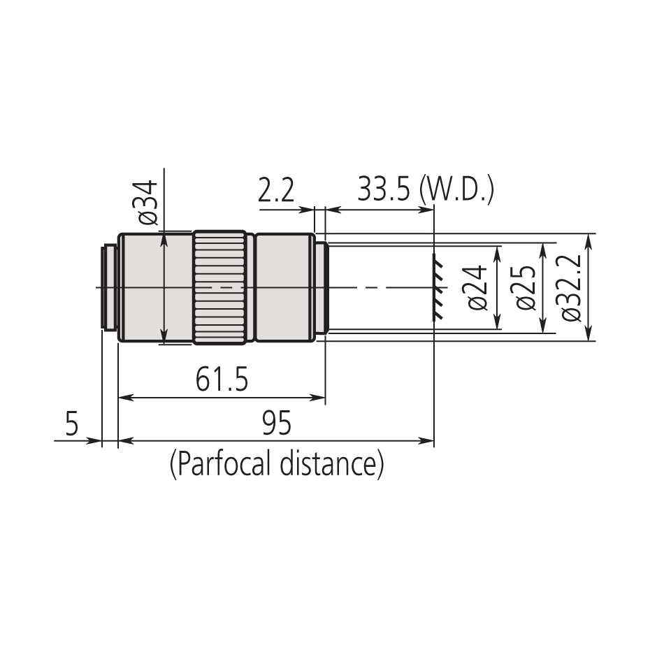 Mitutoyo 10x M Plan APO Objective - 378-803-3
