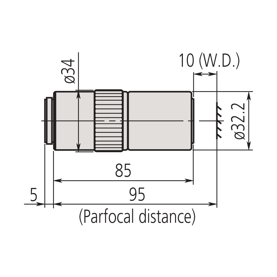 Mitutoyo 80x M Plan APO UV Objective - 378-839-5