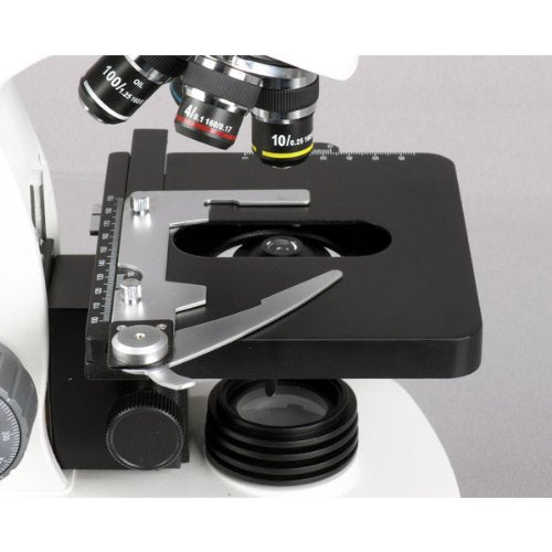 AmScope 40X-2000X 3W LED Trinocular Darkfield and Brightfield Compound  Microscope