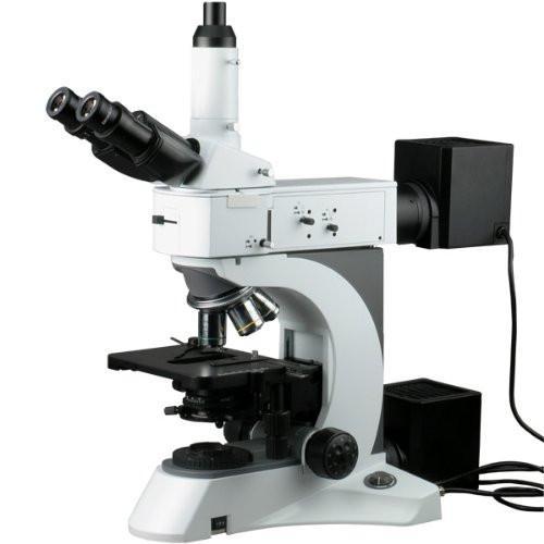 AmScope 50X-2500X Metallurgical Microscope w Darkfield and Polarizing –  Microscope Central