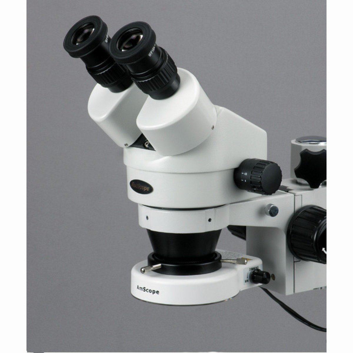 AmScope 3.5X-45X Stereo Zoom Microscope on Boom Stand with 80 LED Light