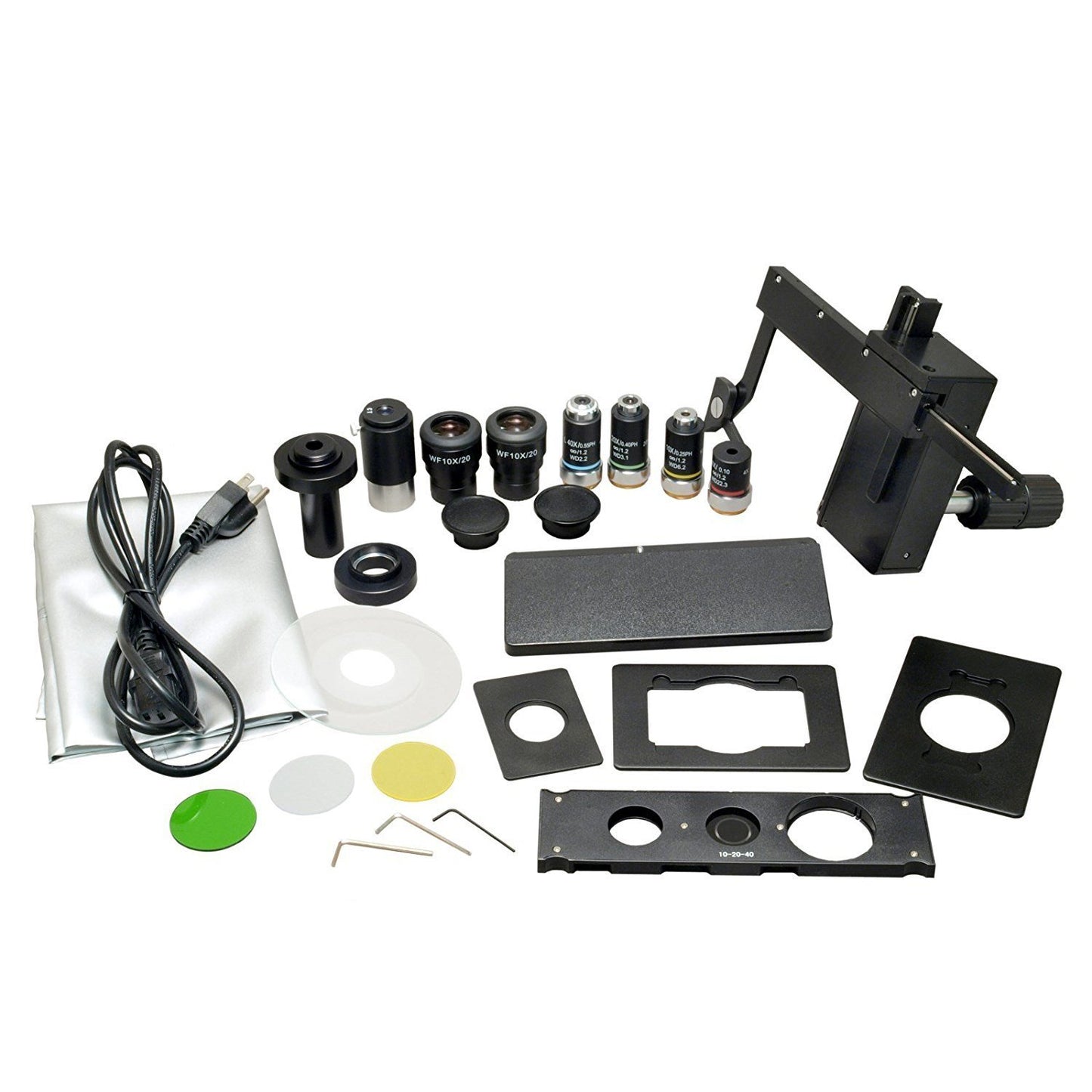 OMAX 40X-400X Inverted Phase Contrast Infinity PLAN Trinocular Biological Microscope