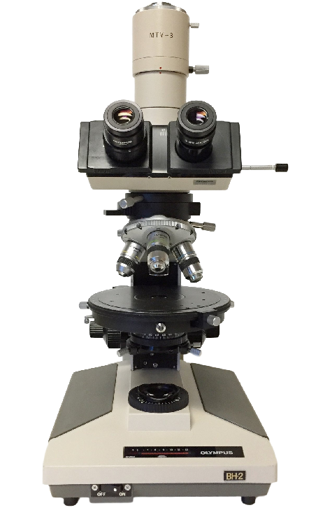 Olympus BH-2 Polarizing Trinocular Microscope