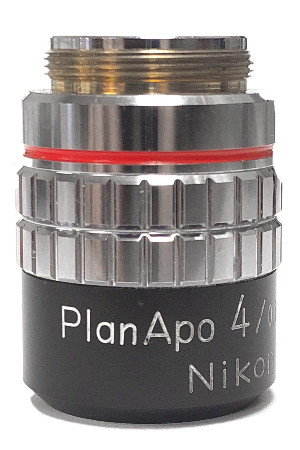 Nikon 4x PlanApo Objective Catalog #: 104843