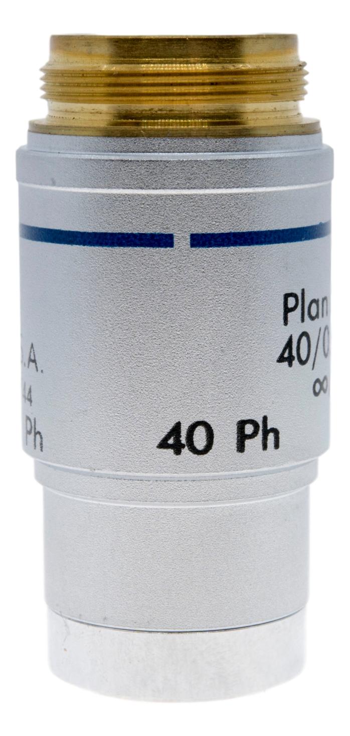 AO / Reichert 40x Ph / Phase Contrast Plan Achro Infinity Corrected Objective