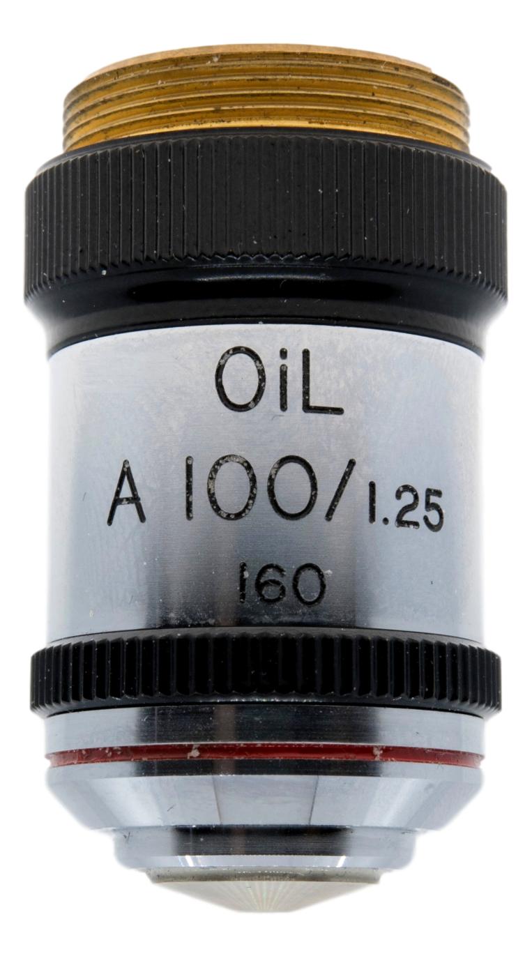 Bausch & Lomb / B&L 100x A 100 Correction Collar Oil Objective