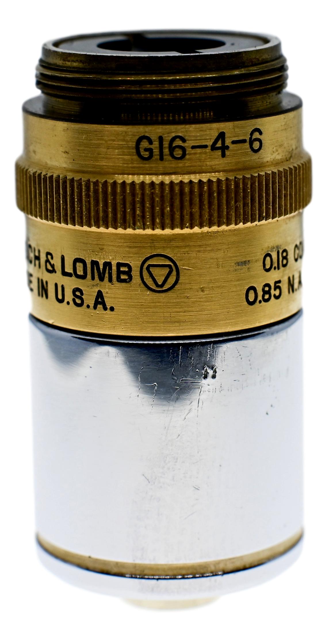 Bausch & Lomb 50x Fluorite Flat Field Objective