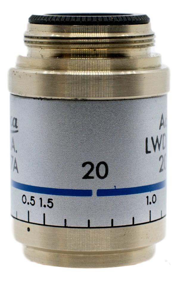Leica 20x LWD Phase Achromat Objective W/ Correction Collar