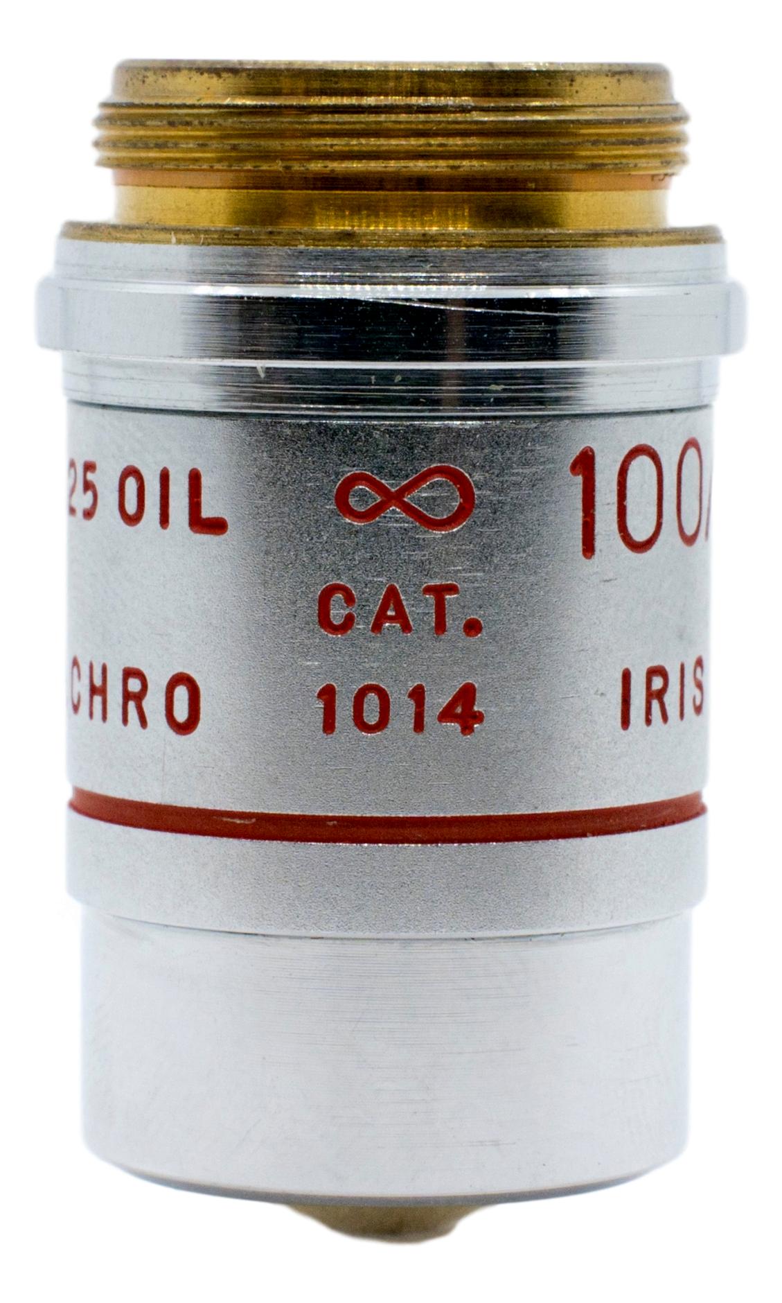 American Optical / AO 100x Oil Plan Achro W/ Iris Diaphragm
