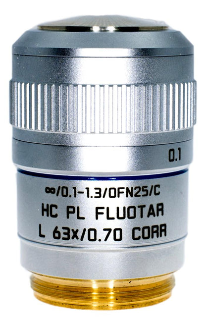 Leica 63x HC PL Fluotar W/ Correction Collar Objective