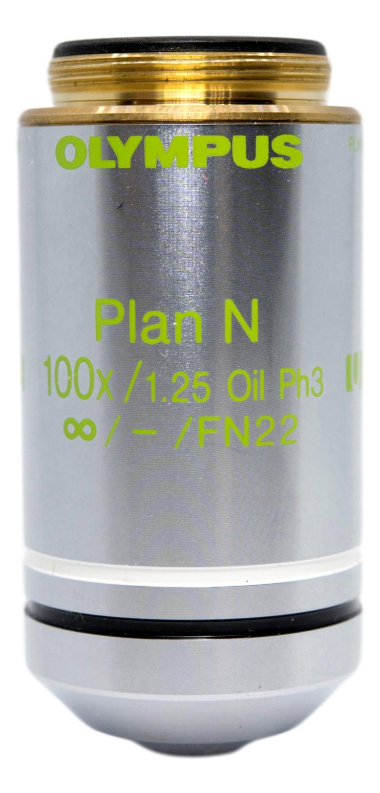 Olympus 100x Plan N Oil Phase Ph3 Objective