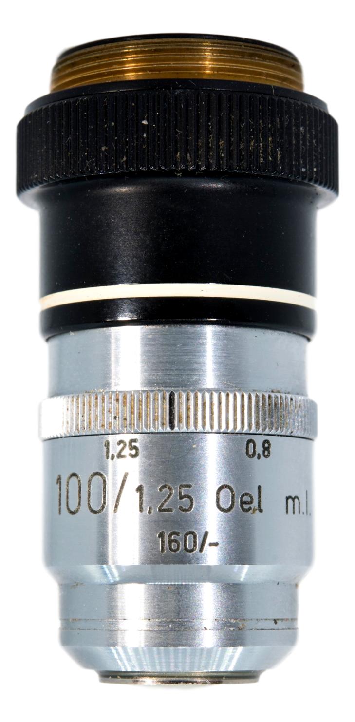 Zeiss 100x Oi Iris Diaphragm Objective