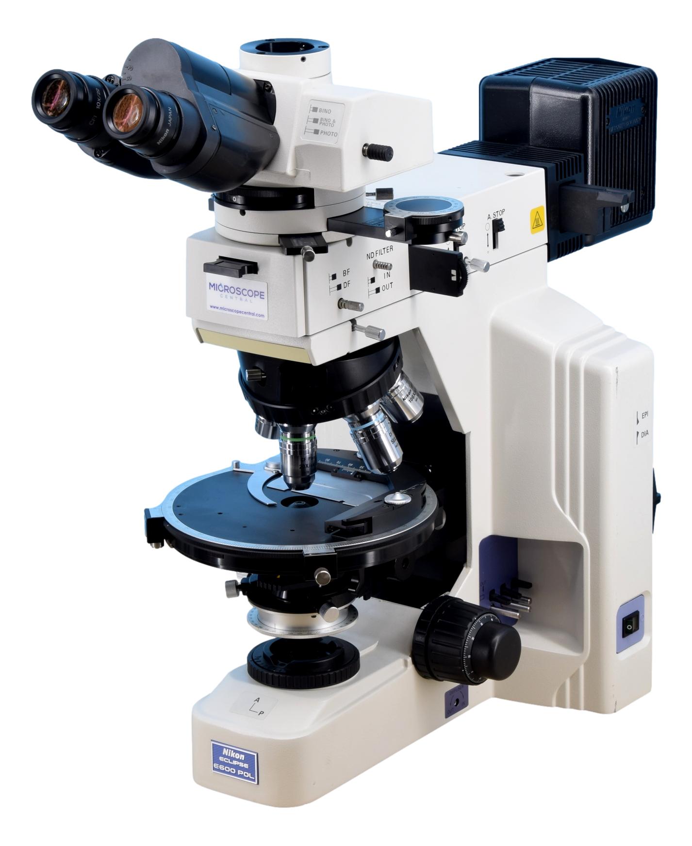 Nikon E600 POL Reflected & Transmitted Polarizing Light Microscope –  Microscope Central