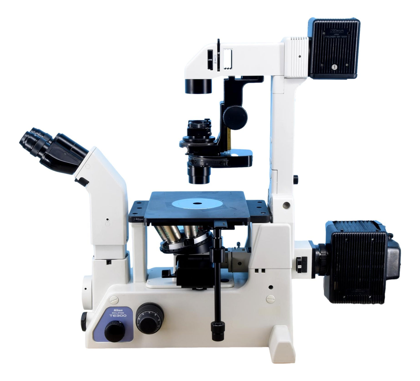 Nikon TE300 Inverted Phase Contrast DIC Fluorescence Microscope