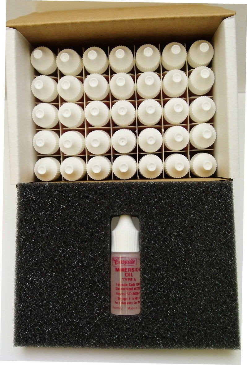 Cargille Type A Microscope Immersion Oil Case of 36 - Microscope Central
