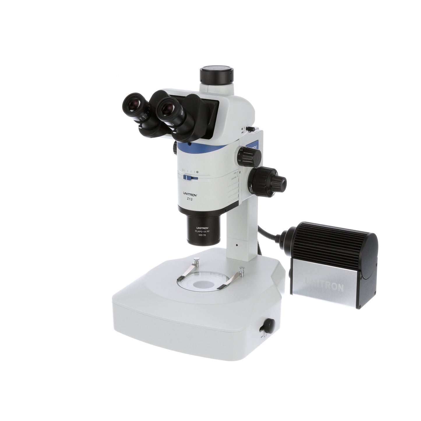 Unitron Z12 Stereo Zoom Microscope on Diascopic Stand 6.3x - 80x