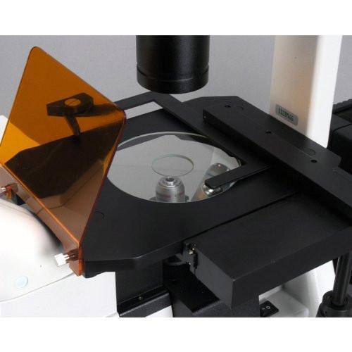 AmScope 40x-600x Plan Phase Contrast Culture Fluorescent Inverted Microscope - IN300TA-FL