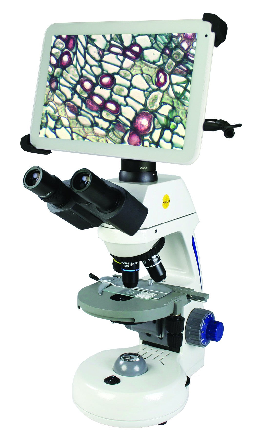 Swift M10T-BTW2-MP Digital Phase Contrast Microscope w/ 10" Tablet
