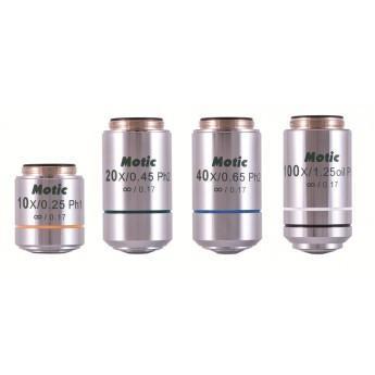 EC-H Plan Phase Contrast Objectives for Motic BA210 & BA310 Microscope Series - Microscope Central