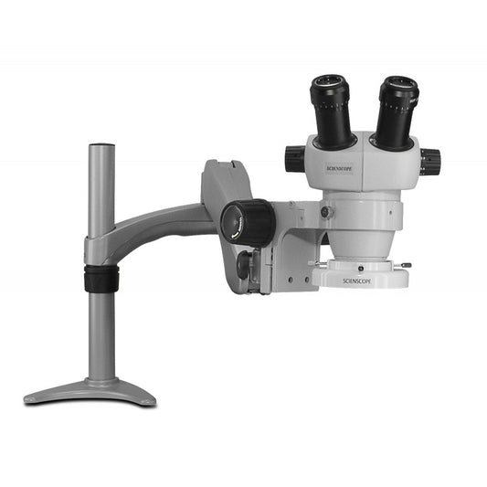 Scienscope ELZ-PK3-E1 7x - 30x Zoom Microscope on Articulating Arm With LED Ring Light