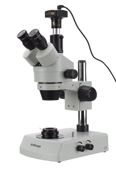 AmScope 3.5X-90X Jewelry Gem Stereo Microscope + Dual Halogen +