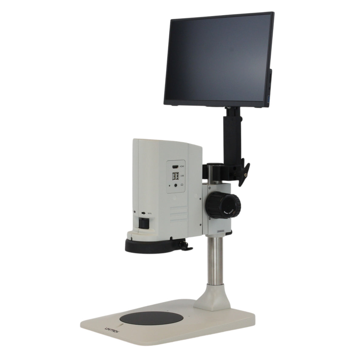 Unitron ZoomHD Digital Zoom Inspection System On Pole Stand w/ Monitor