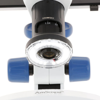 AmScope DM745-HDM9-3MP Digital Microscope for Industrial Inspection with 4.5X Magnification Zoom on Track Stand with 9" Screen