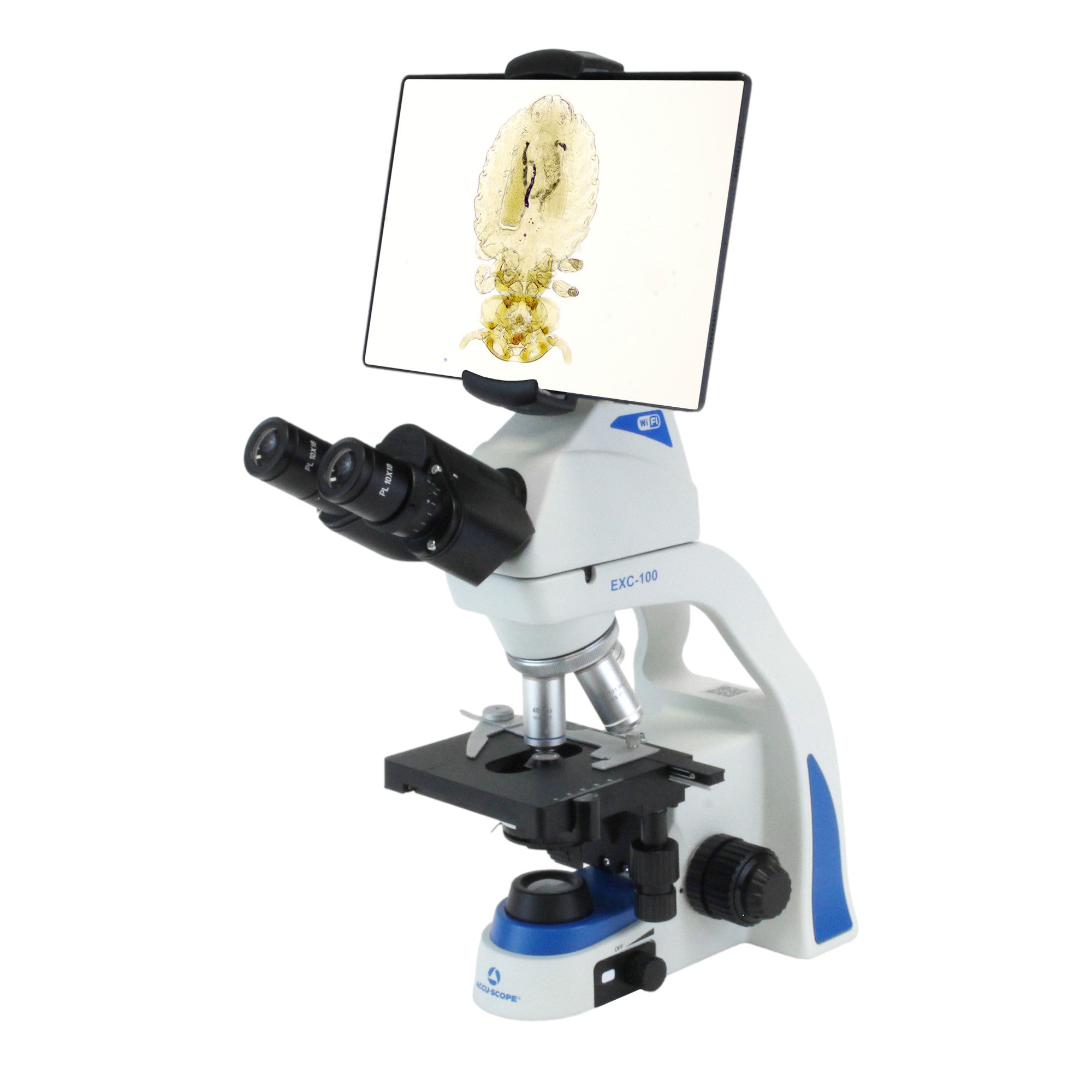 Accu-Scope EXC-100 Binocular Microscope With WiFi Camera – Microscope ...