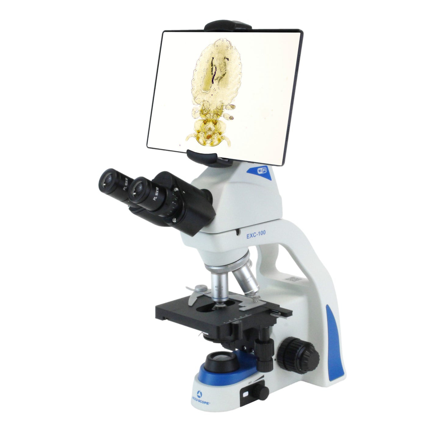 Accu-Scope EXC-100 Binocular Microscope With WiFi Camera