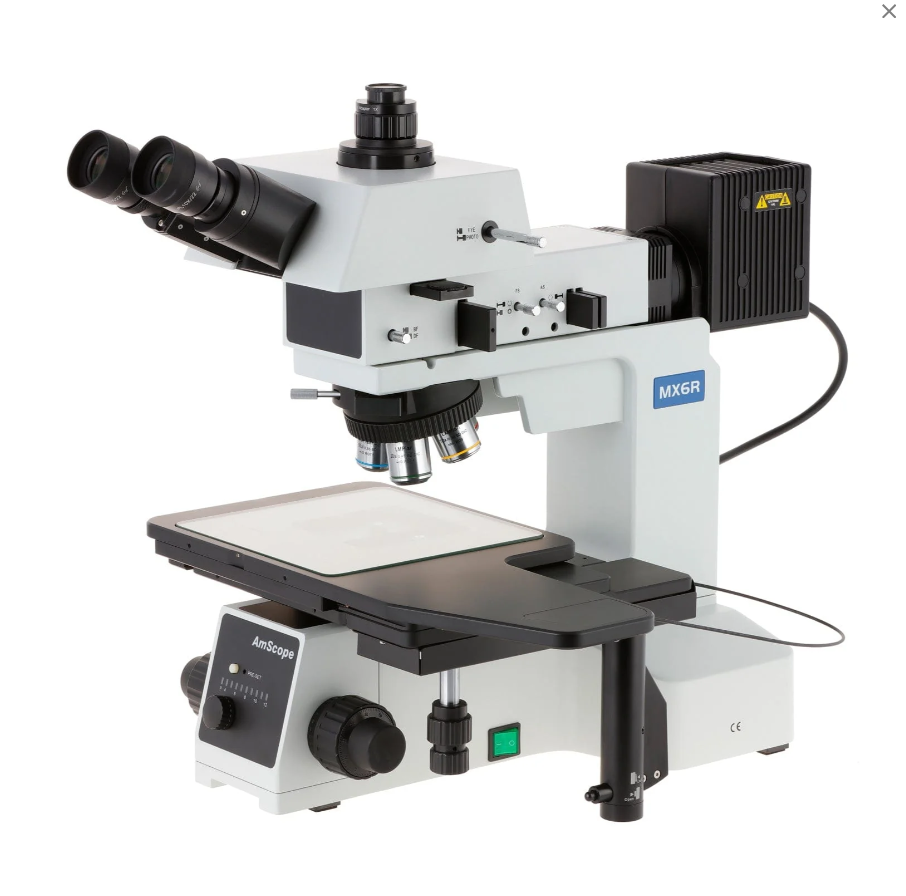 AmScope Brightfield, Darkfield, and Polarizing Metallurgical Microscop ...