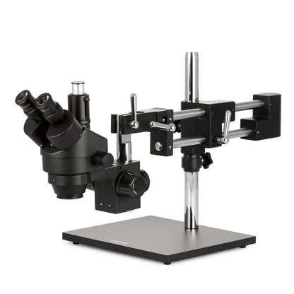 Black Stereo Microscope On Boom Stand