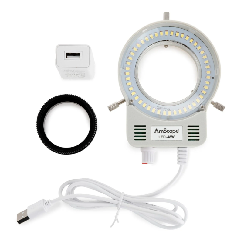 48 LED Microscope Ring Light with Dimmer