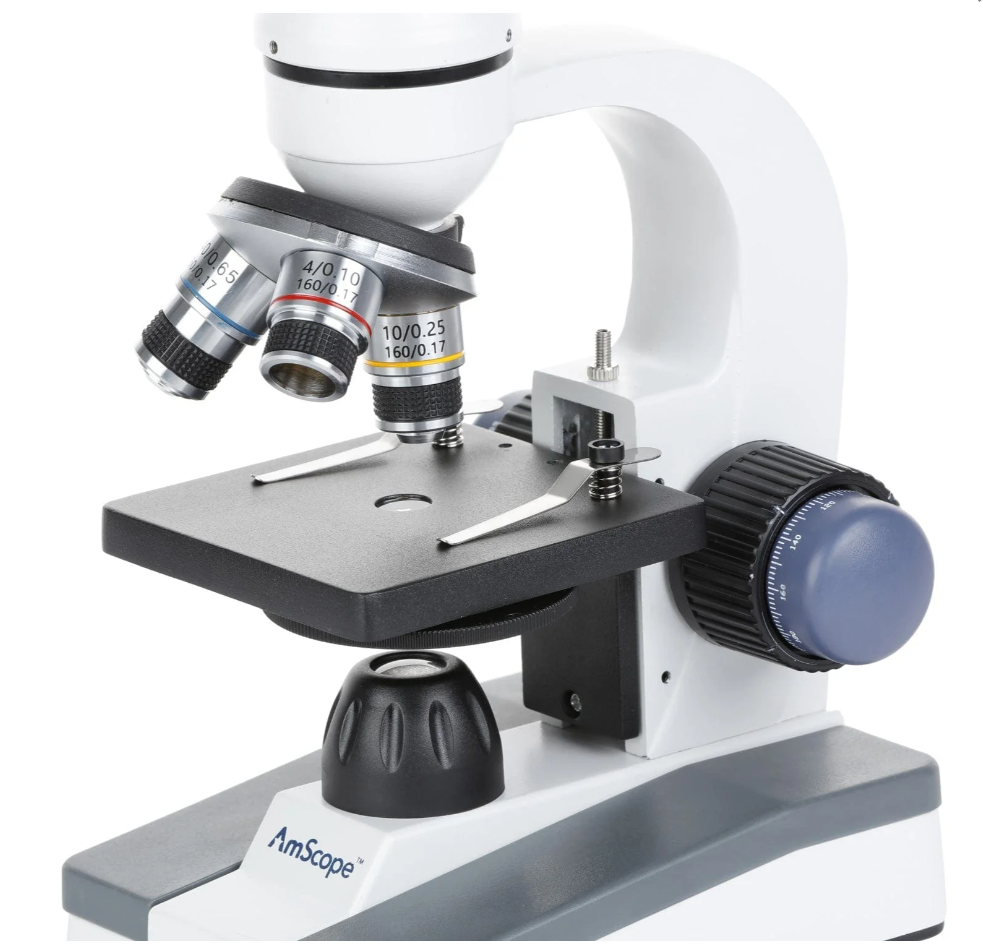 Amscope Mini Microscope 40X-1000X Portable LED Monocular Student Microscope – Microscope Central