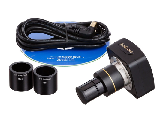 .AmScope 10MP USB 2.0 Color CMOS C-Mount Microscope Camera with Reduction Lens