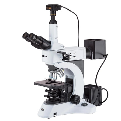 AmScope 50X-2500X Darkfield Polarizing Metallurgical Microscope + 14MP Camera