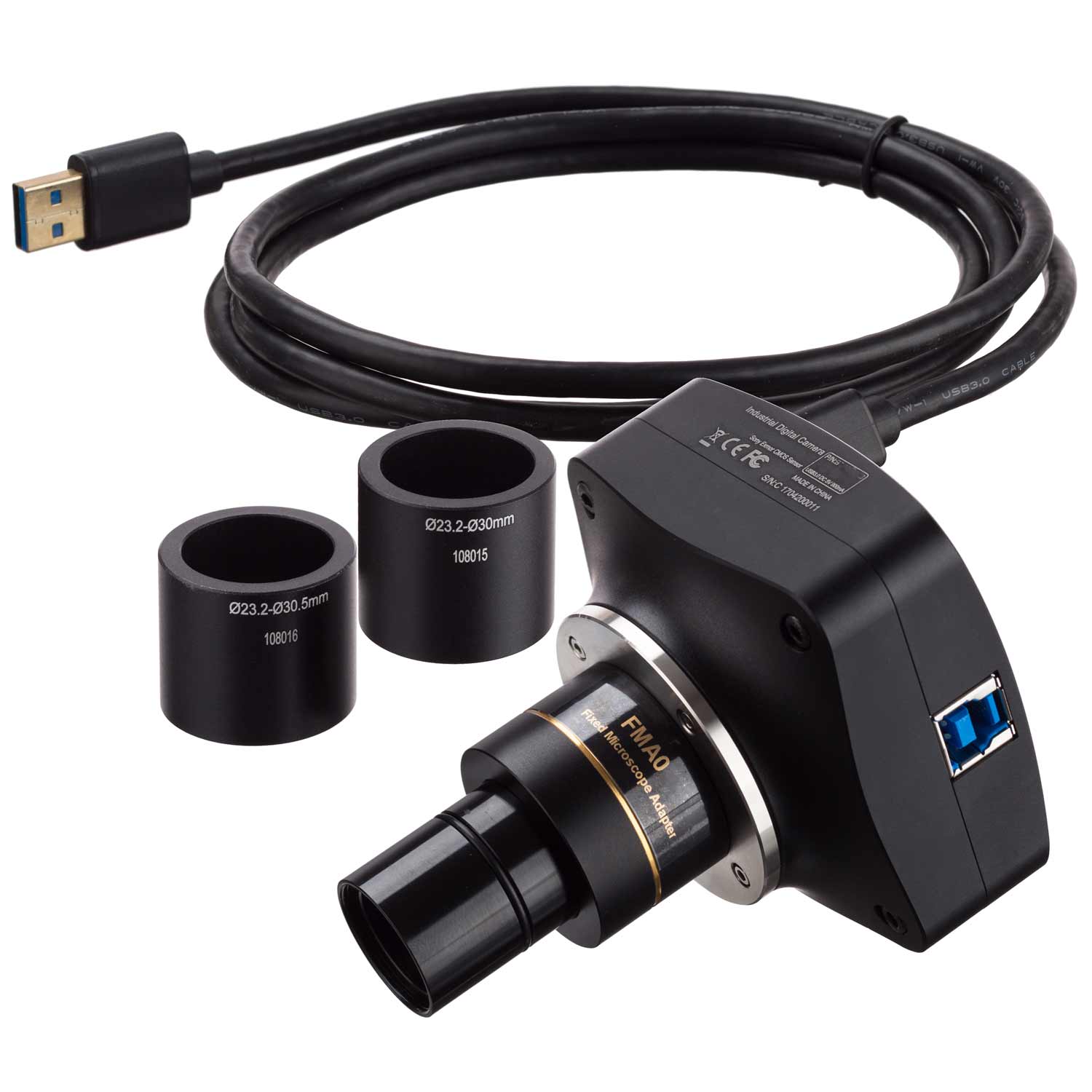 AmScope 5MP Global-shutter Low-light USB3.0 C-mount Microscope Camera ...