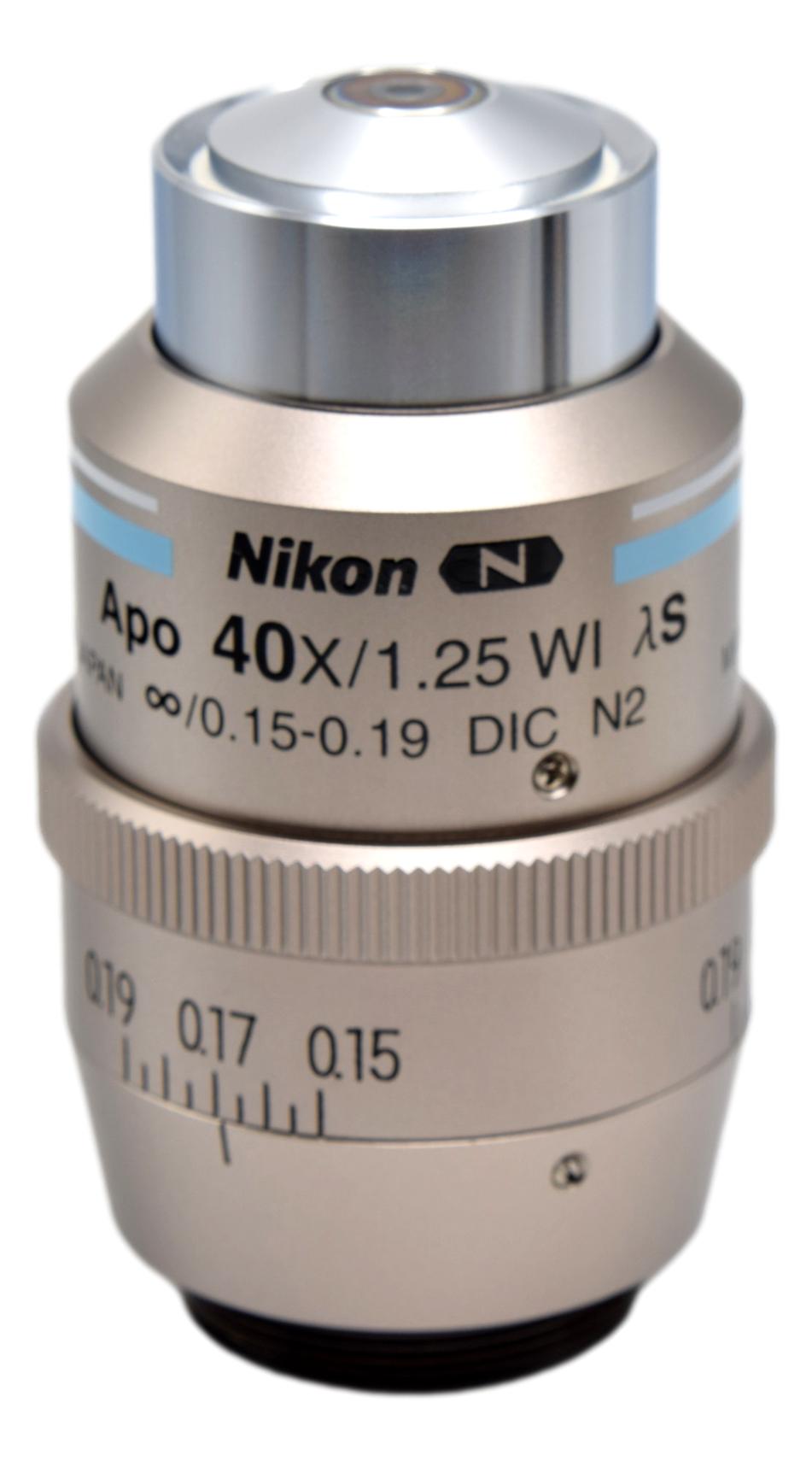 Nikon Apo Lambda S 40x Water Immersion Microscope Objective ...