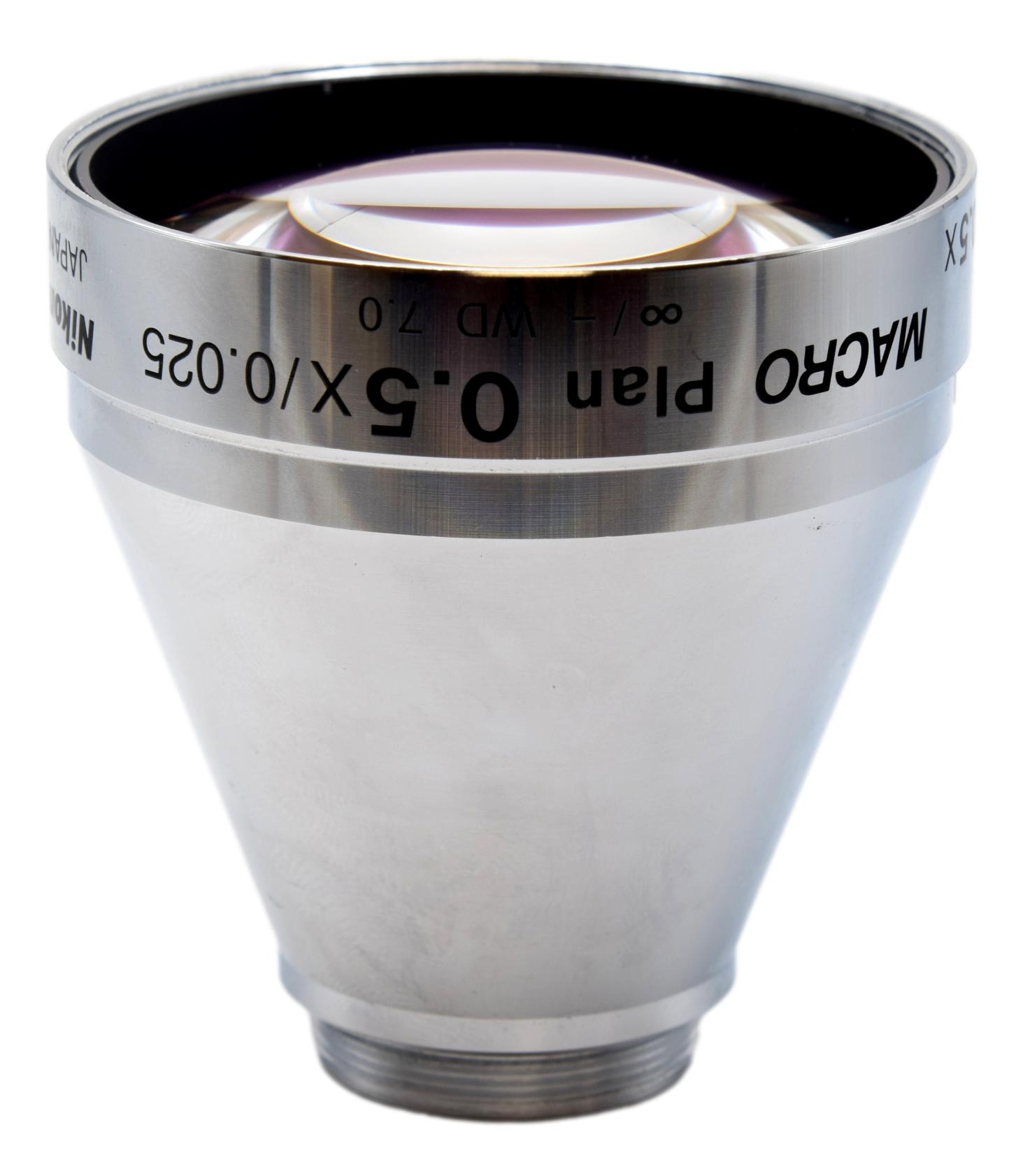 Movable Objective Microscope Nikon MACRO Plan 0.5x Microscope Objective – Microscope Central